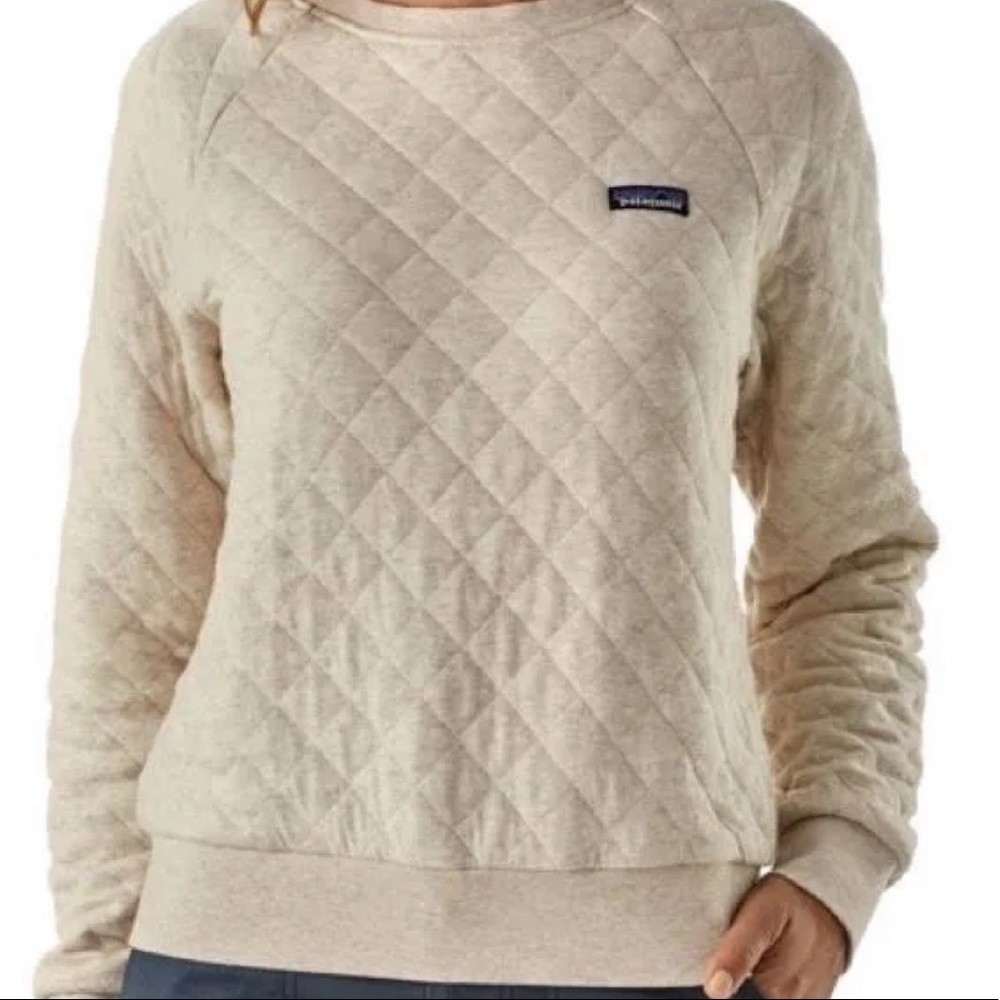 PATAGONIA quilted sweatshirt cream S